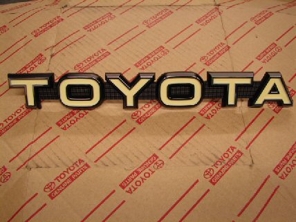 Badge TOYOTA - front grill, FJ40, 1960-78 Badge TOYOTA - front grill, FJ40, 1960-78